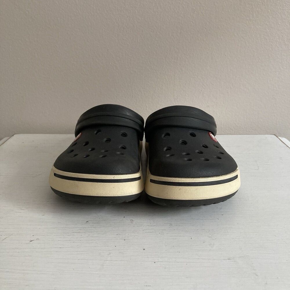 Crocs Kids Classic Crocbands Clogs Youth Unisex Shoes Size J3 Black Comfort - Picture 3 of 10